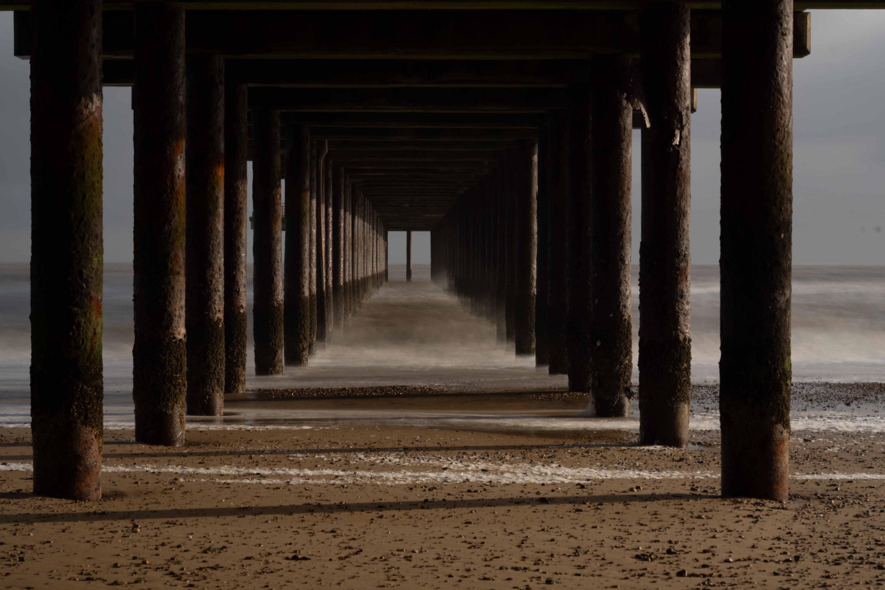 Under the Pier Coastal Wall Art Photography Fine Art Print