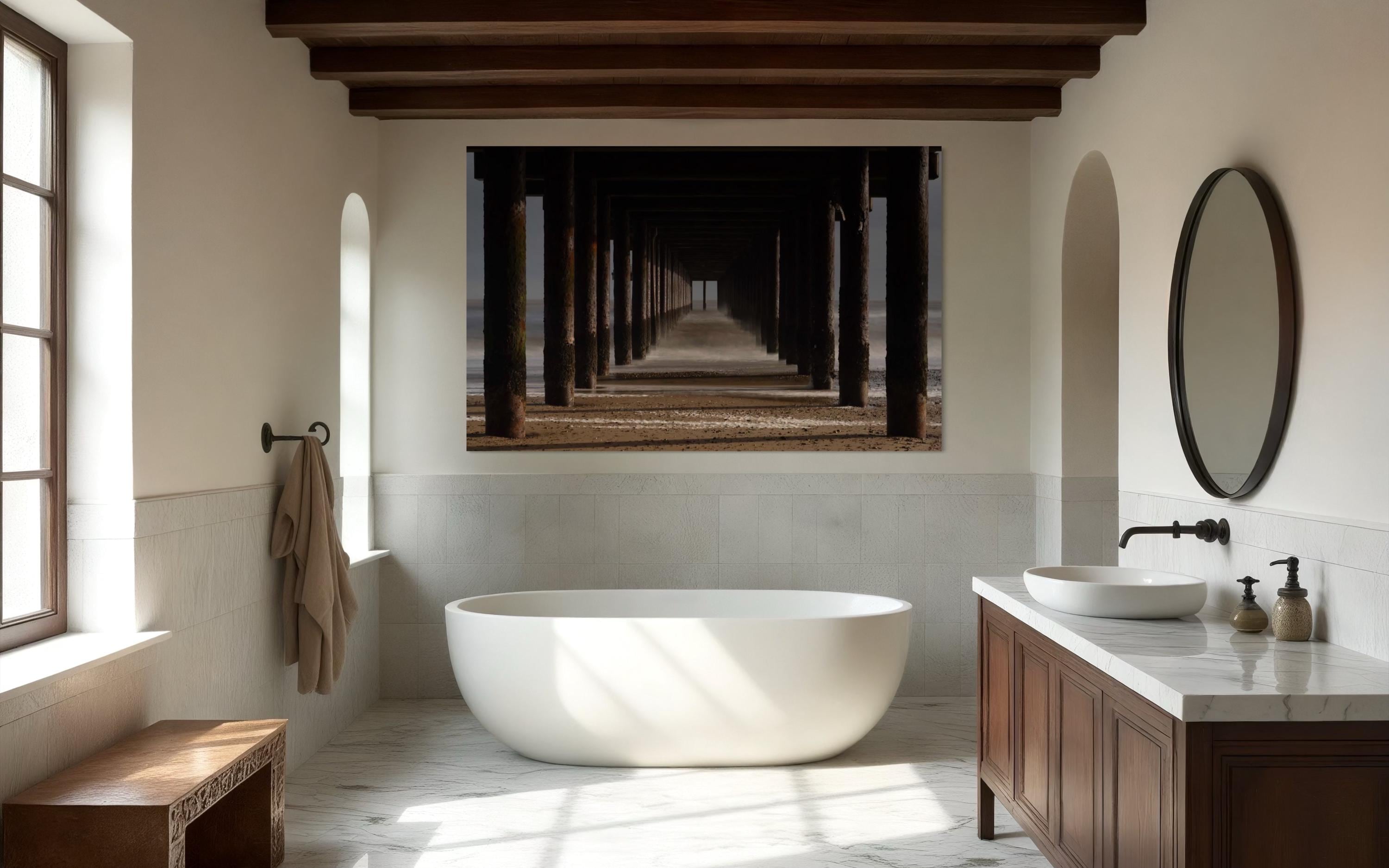 Under the Pier Coastal Wall Art Photography Fine Art - Honeysuckle Photography