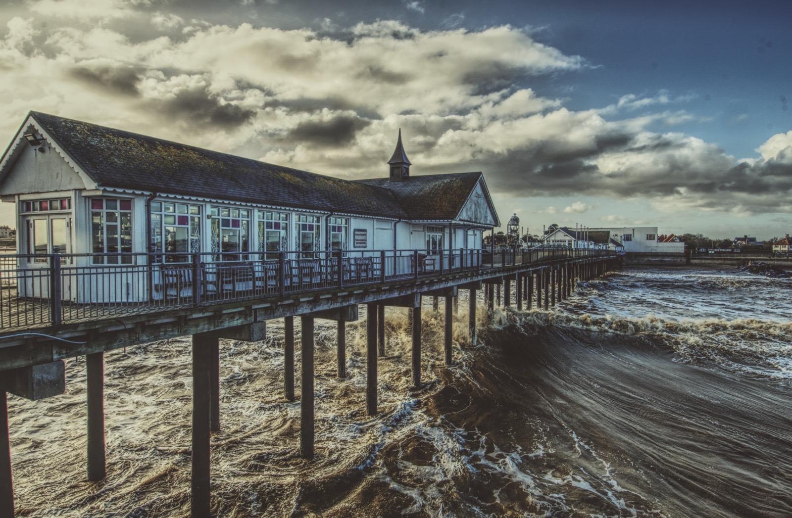 Southwold Pier Windy Day Pier Photography Wall Art