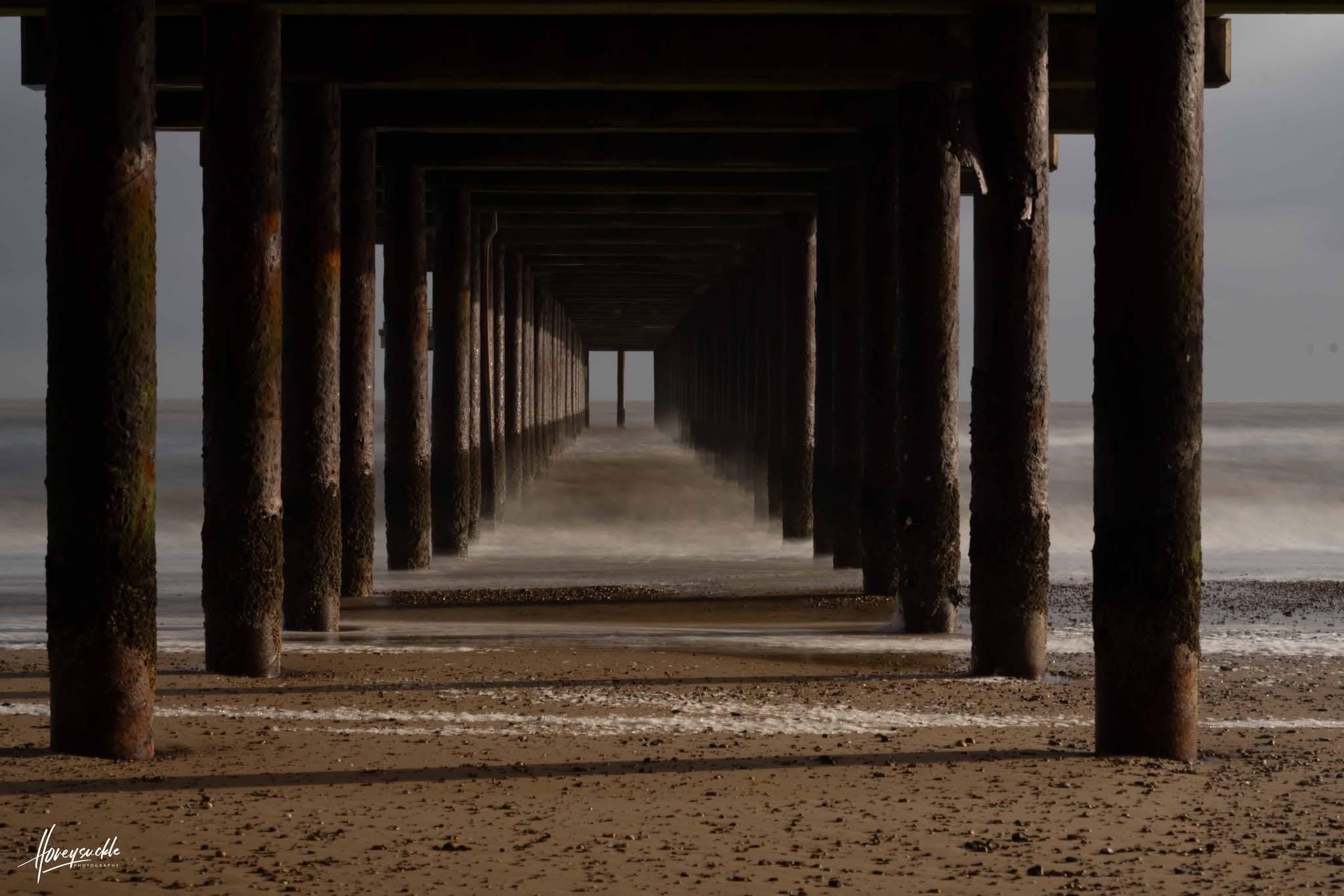 Under the Pier Coastal Wall Art Photography Fine Art - Honeysuckle Photography